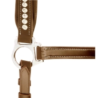 NORTON Kantar skórzany STRASS Brązowy 24H