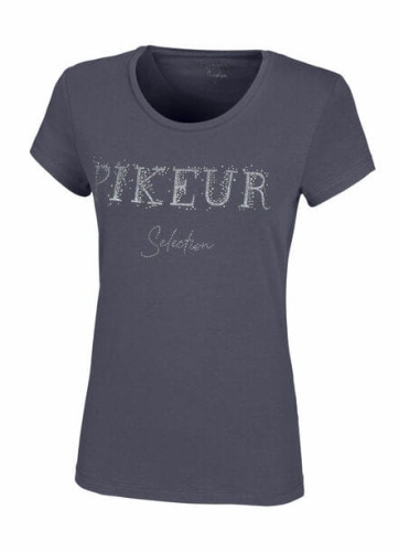 Bluzka jeździecka Pikeur Phily w kolorze Dark Grey z widoczną aplikacją