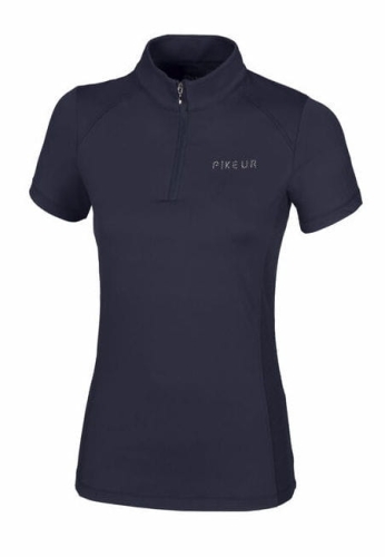 Bluzka jeździecka treningowa Pikeur Liara w kolorze Night Sky widoczna od przodu