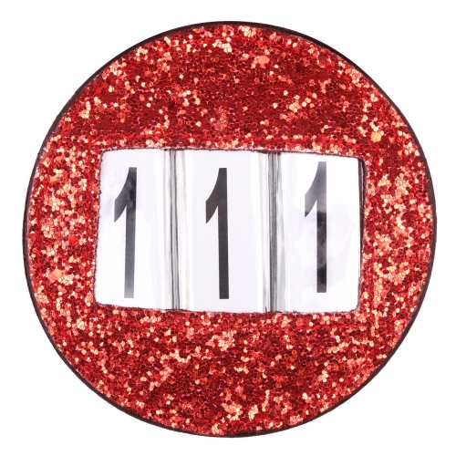 Numery startowe QHP Rio w kolorze czerwonym