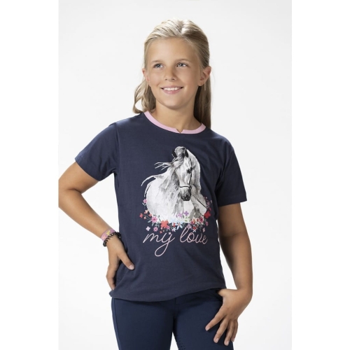 Bluzka HKM Junior Horse Spirit w kolorze granatowym