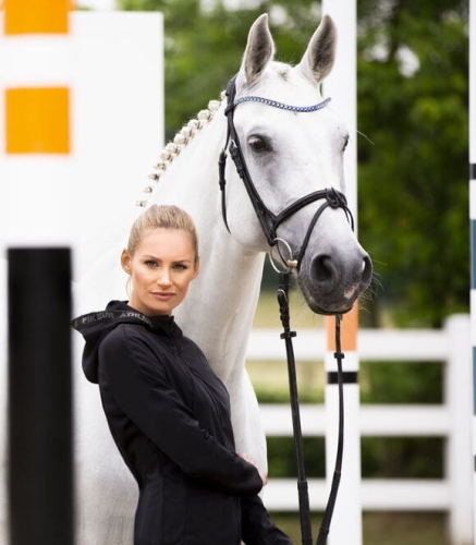 Kurtka jeździecka damska softshell Pikeur Oline Anthracite na modelce