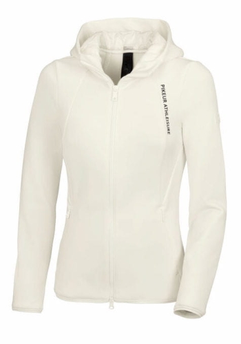 Kurtka jeździecka damska softshell Pikeur Odelia Pearl White widok z przodu