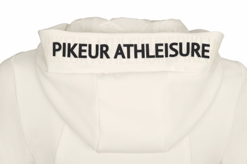 Kurtka jeździecka damska softshell Pikeur Odelia Pearl White zbliżenie na kaptur