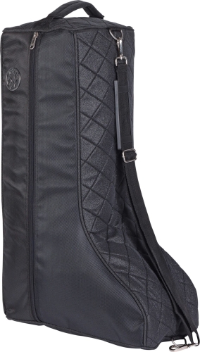 Brokatowa torba na oficerki Harry's Horse Cavalli w kolorze czarnym