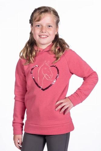 Bluza jeździecka dziecięca Junior HKM Amelie w kolorze malinowym