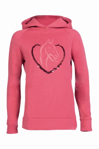 Bluza do jazdy konnej dziecięca Junior HKM Amelie w kolorze malinowym