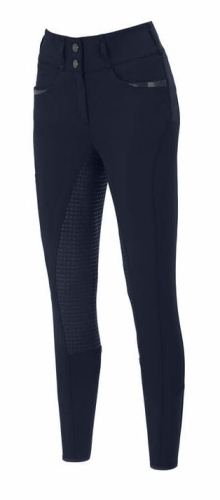 Bryczesy z wysokim stanem Pikeur Sephora w kolorze night blue widoczne z przodu