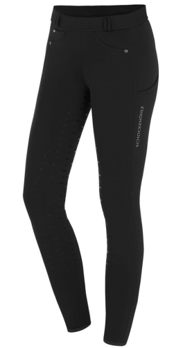 Breginsy zimowe Schockemohle Termo Tights w kolorze black widoczne z tyłu
