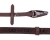 Wodze skórzane z silikonowym nadrukiem antypoślizgowym Presteq FayRein w kolorze brązowym