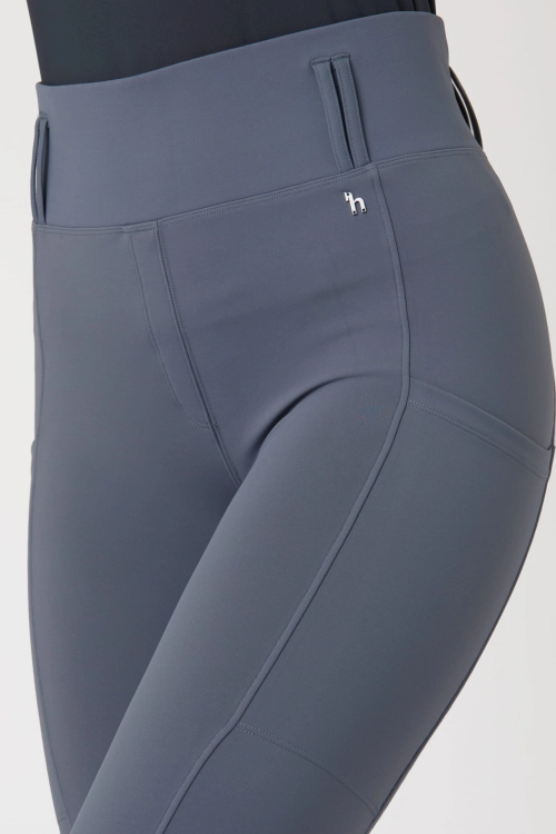 Legginsy do jazdy konnej Horze Everly w kolorze szarym