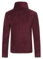 Bluza jeździecka dziecięca Covalliero Junior Teddy w kolorze merlot widoczna z tyłu