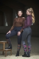 Bryczesy zimowe z pełnym lejem Covalliero Termo w kolorze dark navy