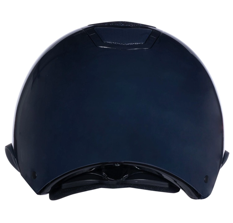 Kask jeździecki z regulacją HKM Diamond Shiny w kolorze granatowym
