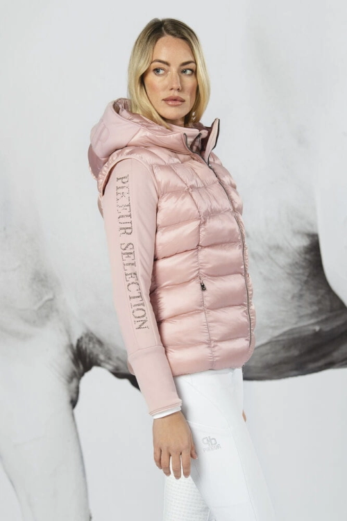 Bluza jeździecka damska Pikeur Sibel Purple Grey na modelce
