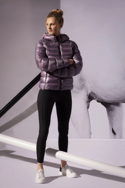 Kurtka jeździecka damska Pikeur Suri Purple grey na modelce