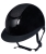 Kask jeździecki z szerokim daszkiem HKM Diamond Shiny w kolorze czarnym