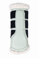 HKM ochraniacze z futrem COMFORT light green 