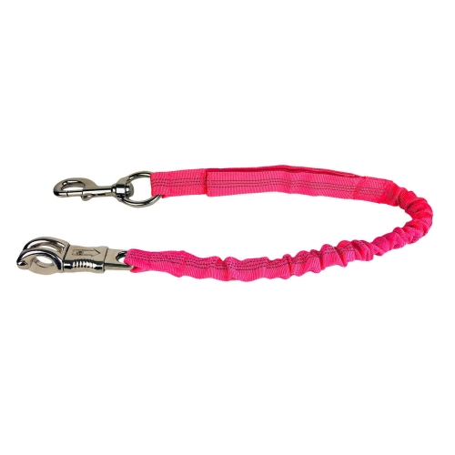 Uwiąz dla konia elastyczny York Strech w kolorze różowym