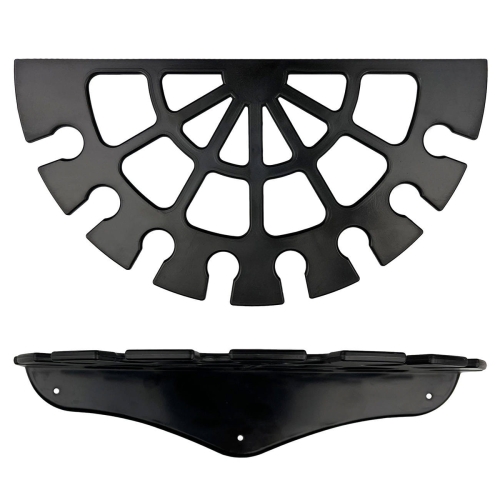 Półokrągły wieszak na baty York w kolorze czarnym