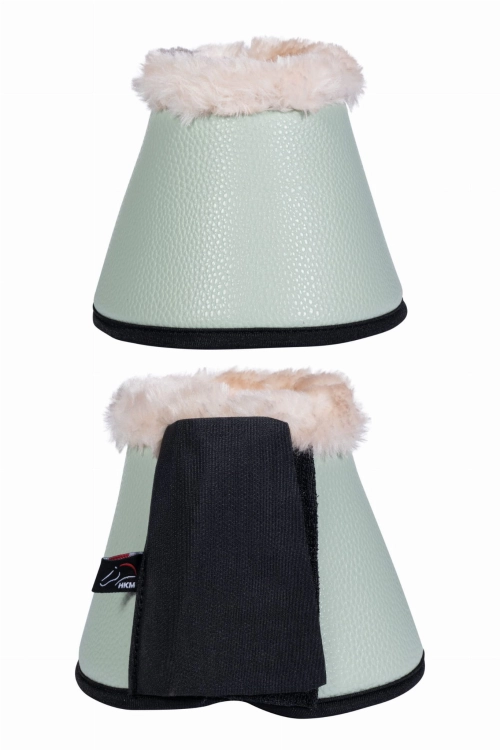 HKM Kalosze z futrem COMFORT Premium J.zielone