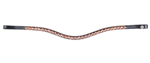 Naczółek z kryształkami w kolorze rosegold HKM Glamour