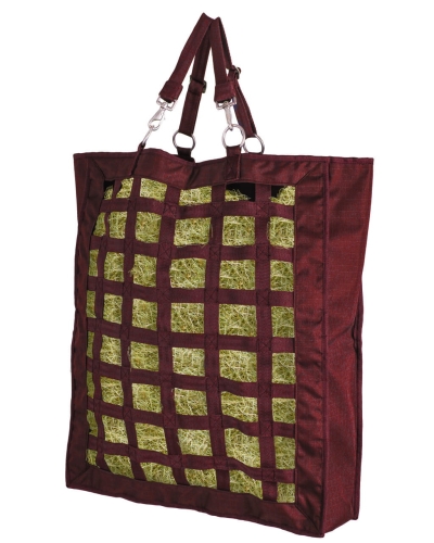 Torba na siano QHP Slowfeeder w kolorze bordowym