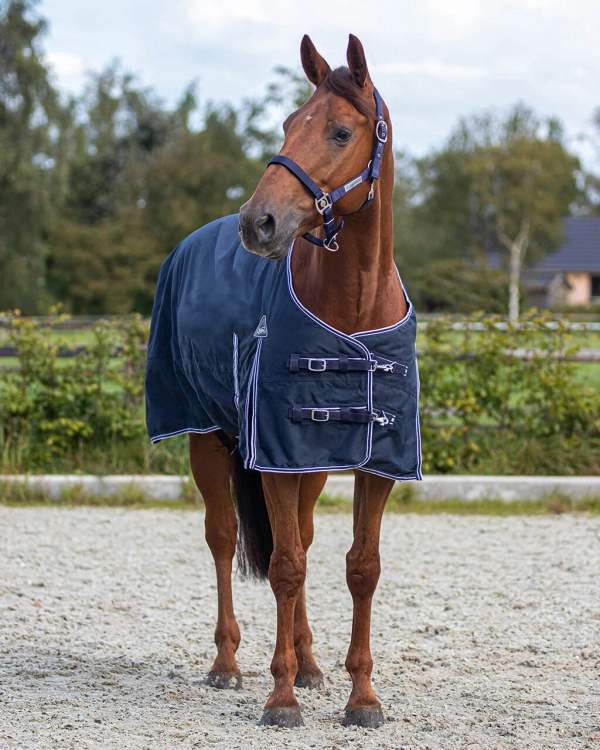 QHP Derka p/deszczowa z polarem LUXURY Navy