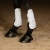 Ochraniacze dla konia na przednie nogi Harry's Horse Next w kolorze białym na koniu