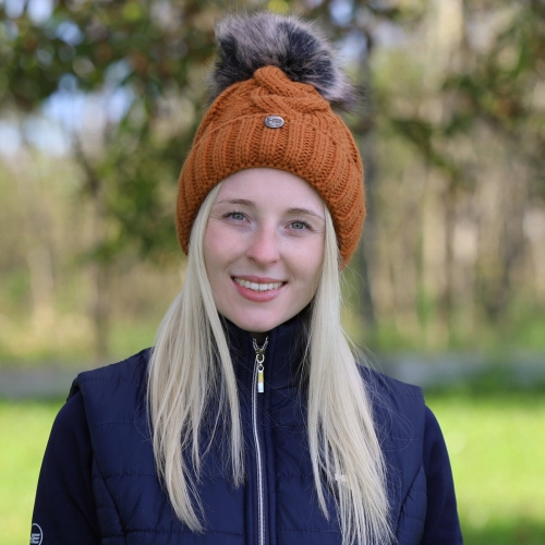 HORSENJOY Czapka zimowa AIDA Karmelowa