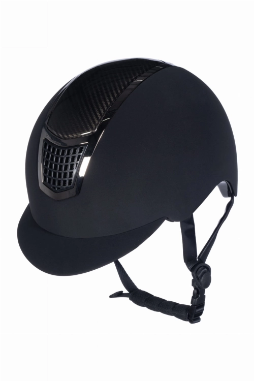 Kask jeździecki HKM Carbon Professional w kolorze czarnym