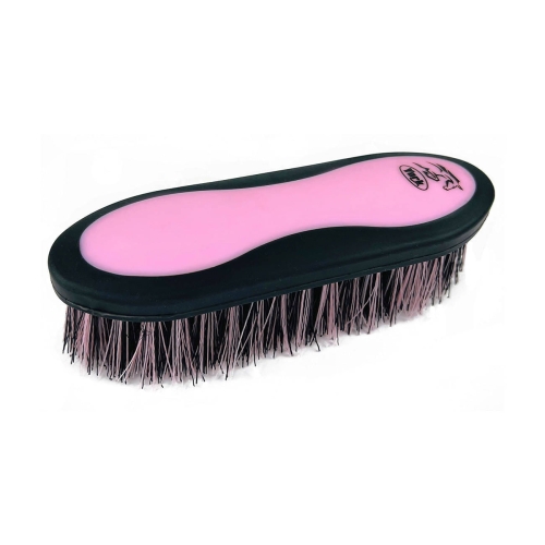 Szczotka dla konia 20cm York Modern w kolorze czarno-różowym