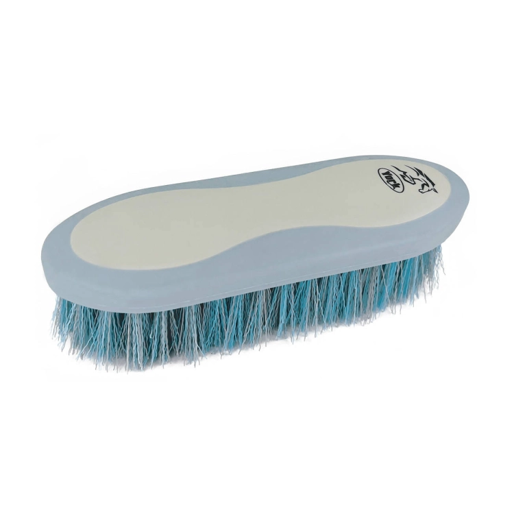 Szczotka dla konia 20cm York Modern w kolorze błękitno-szarym