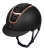 Czarny kask jeździecki Fair Play Quantinum z elementami rosegold