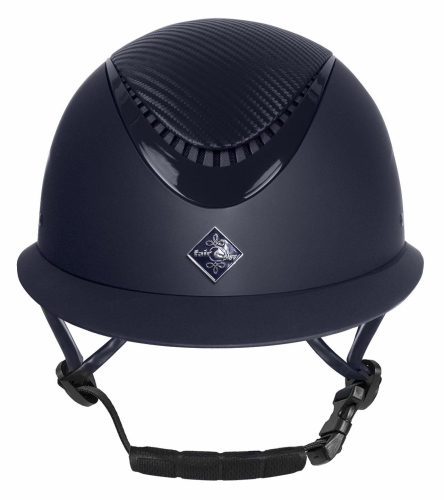 Kask do jazdy konnej z szerokim daszkiem Fair Play Apoleus W-V Carbon w kolorze czarnym
