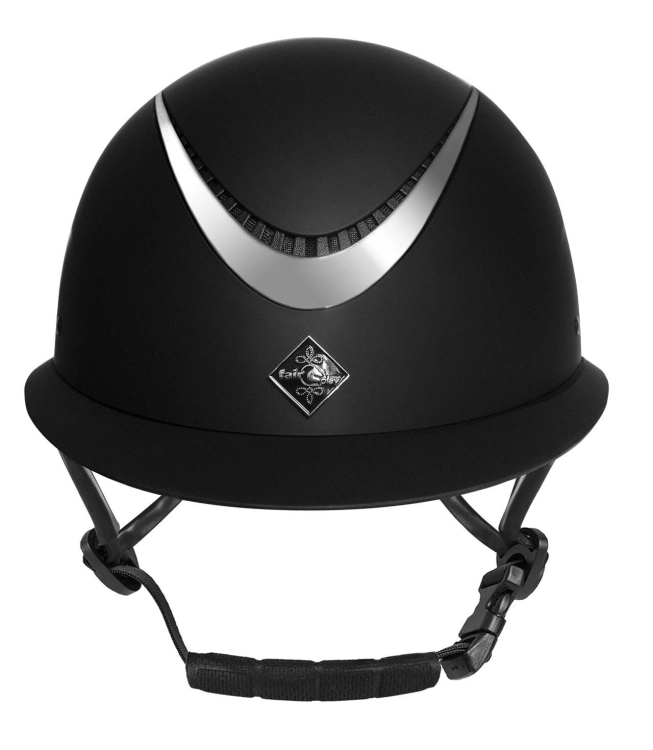 Kask do jazdy konnej z szerokim daszkiem Fair Play Apoleus W-V w kolorze czarnym