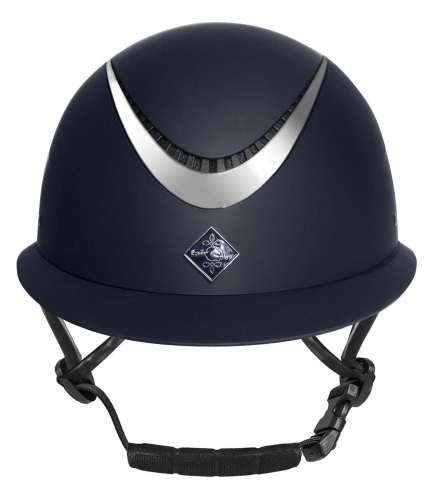 Kask do jazdy konnej z szerokim daszkiem Fair Play Apoleus W-V w kolorze granatowym