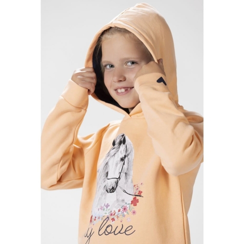 HKM Bluza dziewczęca HORSE SPIRIT Morelowa
