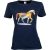 T-shirt jeździecki damska HKM Colorful Horse w kolorze granatowym