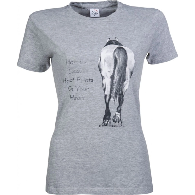 HKM Bluzka HORSES LEAVES HOOFPRINTS