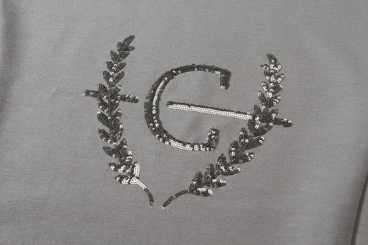 Bluza jeździecka z błyszczącą aplikacją Covalliero w kolorze graphite