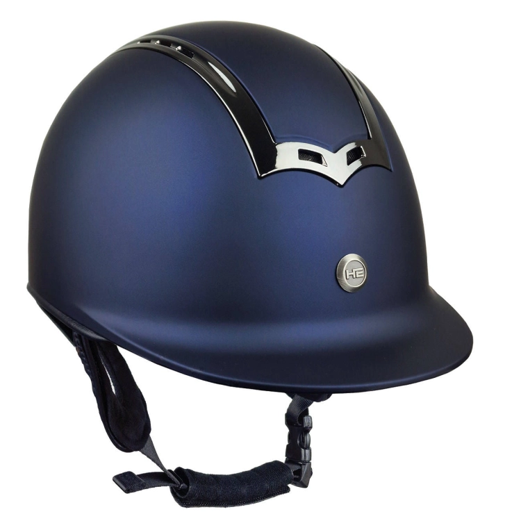 Kask jeździecki Horsenjoy Genius Gun Smoke w kolorze granatowym