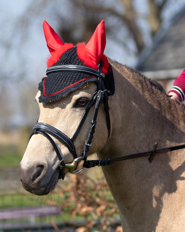 Nauszniki dla konia QHP Halloween Devil