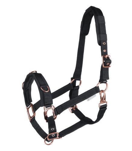 Kawecan dla konia Waldhausen Rose w kolorze czarnym i rosegold