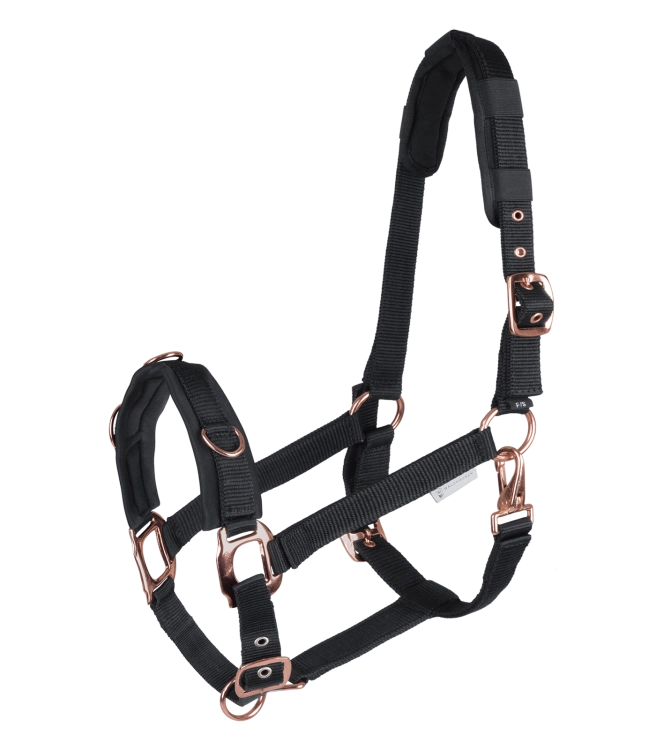 Kawecan dla konia Waldhausen Rose w kolorze czarnym i rosegold