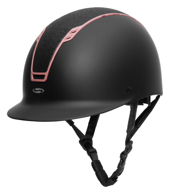Kask jeździecki Swing Shine w kolorze czarnym/rosegold