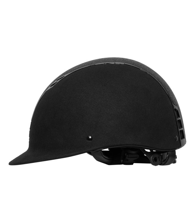 Kask do jazdy konnej Swing H22 Shine w kolorze czarnym z aksamitnym wykończeniem