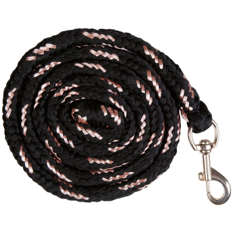 Uwiąz dla konia HKM Rosegold w kolorze czarnym