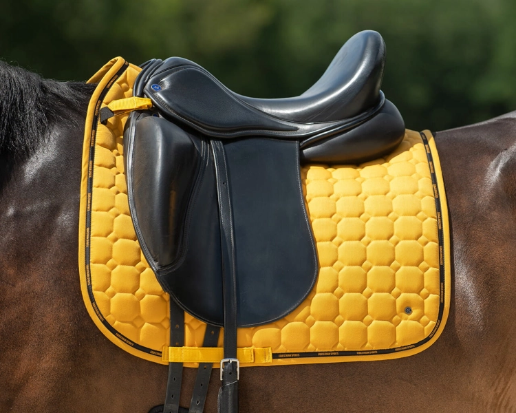Czaprak QHP Denver w kolorze sunflower