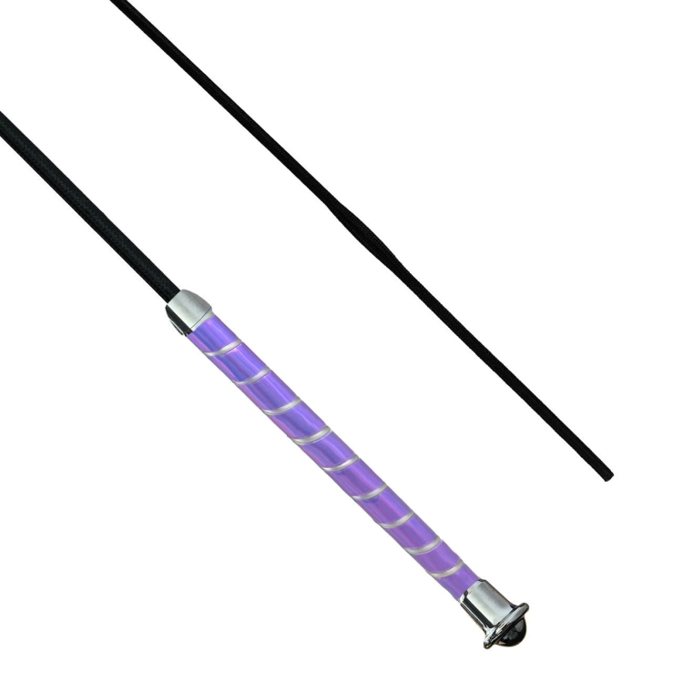 Bat ujeżdżeniowy z fioletową rączką York Shiny